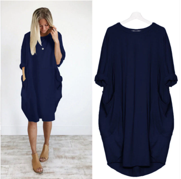 Dámské volnočasové kapesní šaty