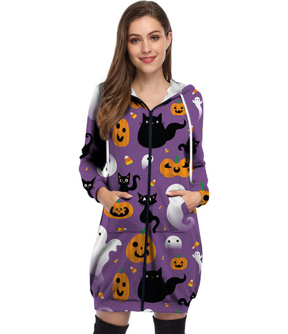 Kabát s halloweenským potiskem 2022