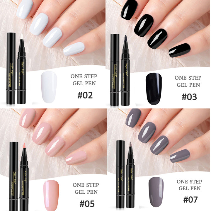 Nový Nail Art Jeden krok Nail Polish Tužka na nehty Nail Polish