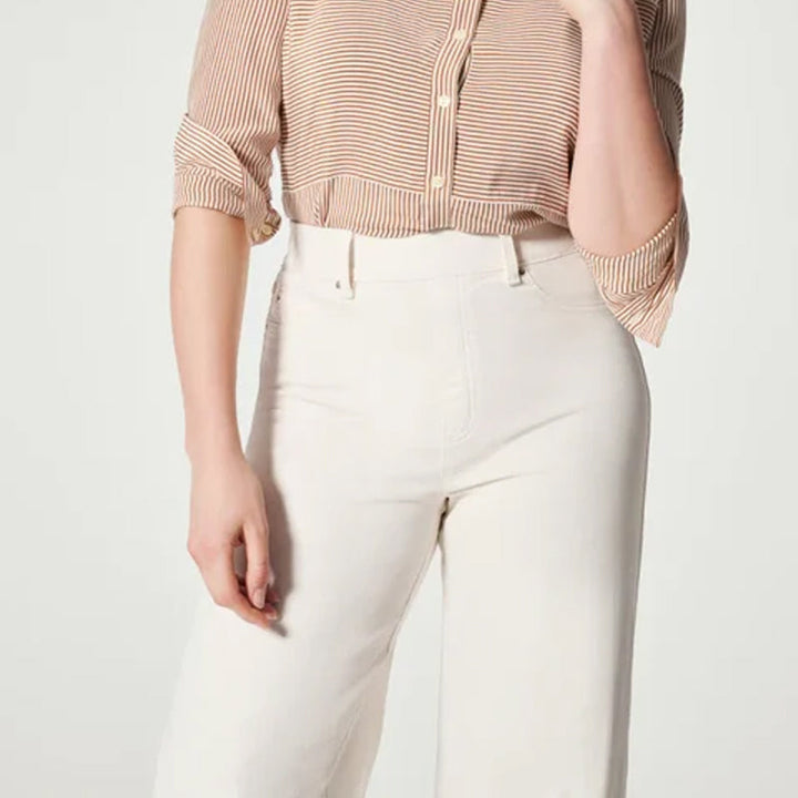 Široké džíny s předními švy