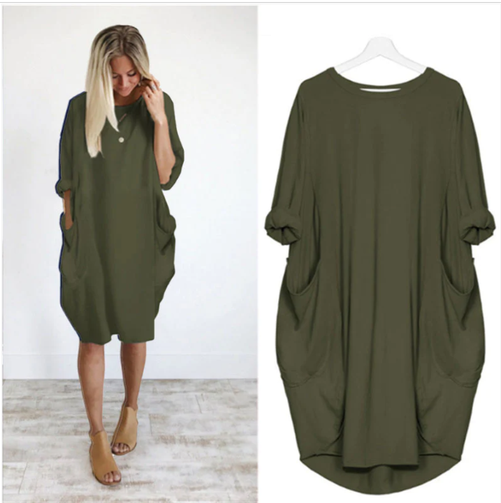 Dámské volnočasové kapesní šaty