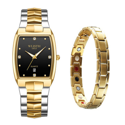 👩❤️👨DÁRKOVÁ SADA QUARTZOVÝCH HODINEK A MAGNETICKÉHO NÁRAMKU