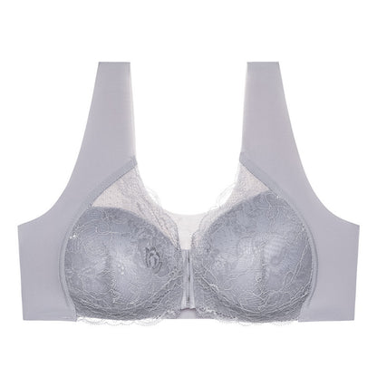 velké spodní prádlo s přední knoflíkovou podprsenkou bez ocelového kroužku