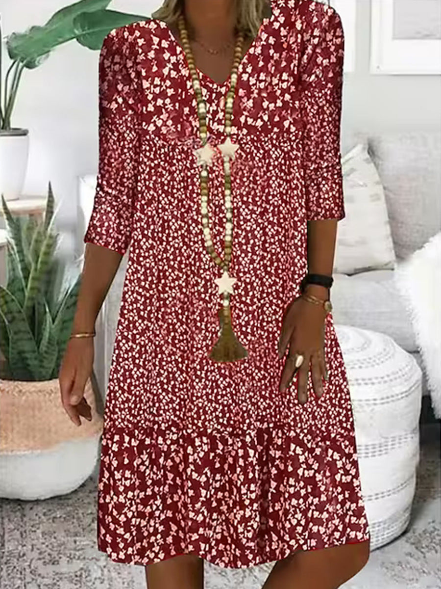 Nové jarní a letní šaty s výstřihem do V 2025