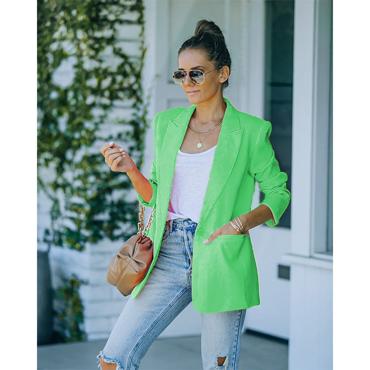 2022 Podzimní a zimní bunda s dlouhým rukávem v evropském a americkém stylu