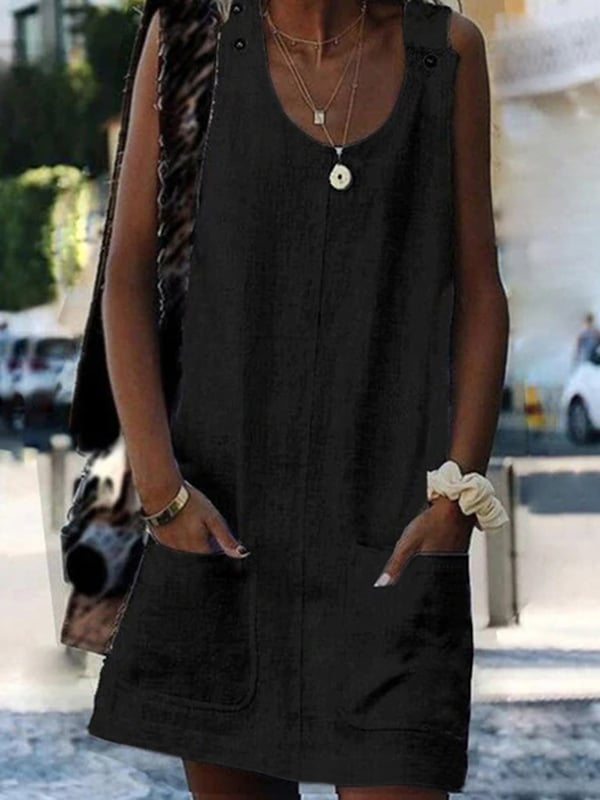 Dámské šaty na ramínka Pure Color