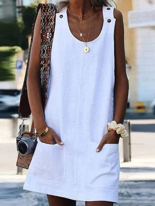 Dámské šaty na ramínka Pure Color