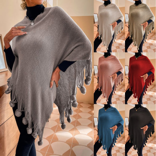 2022 nový střapcový pulovrový plášť